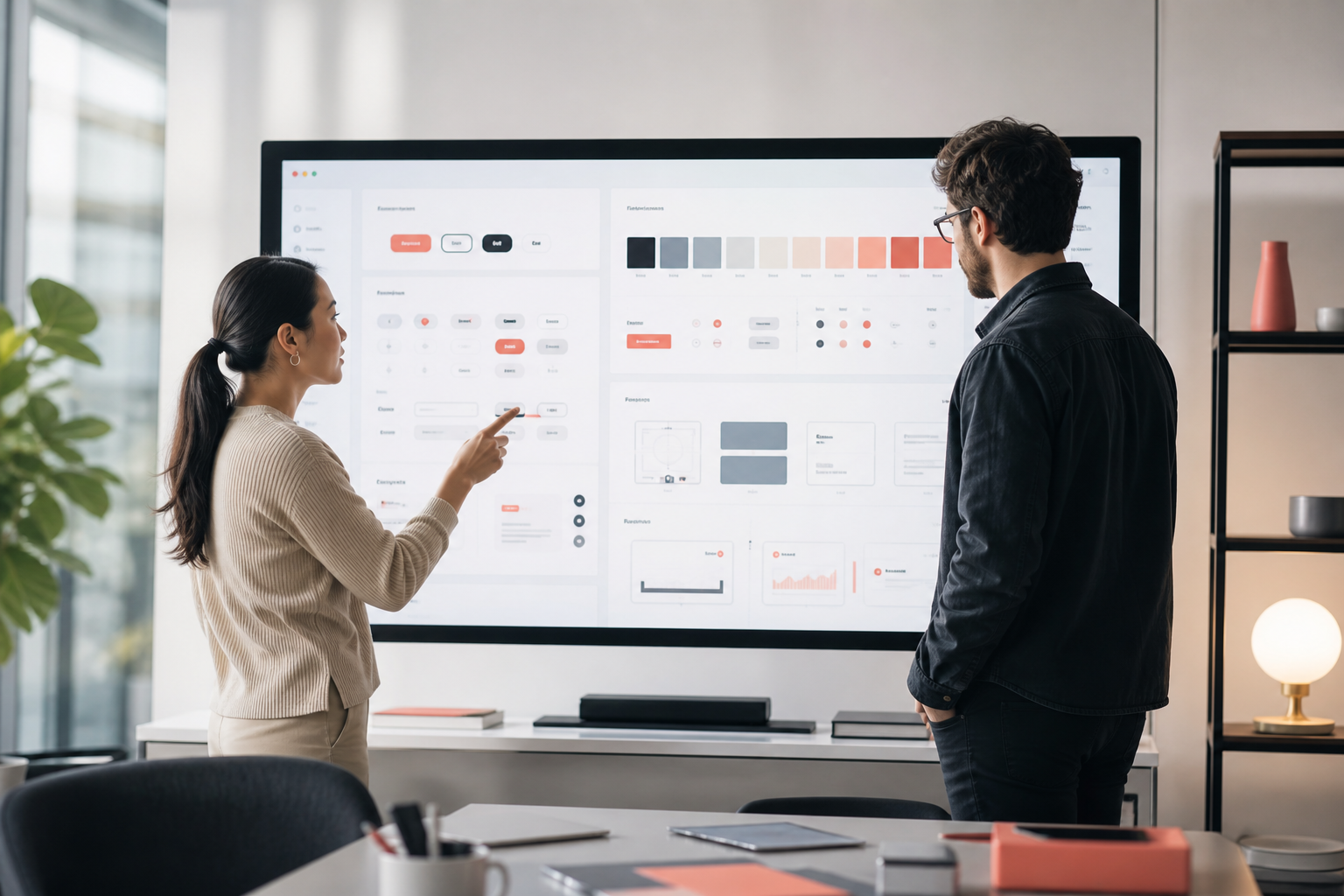 Designer organising reusable interface components