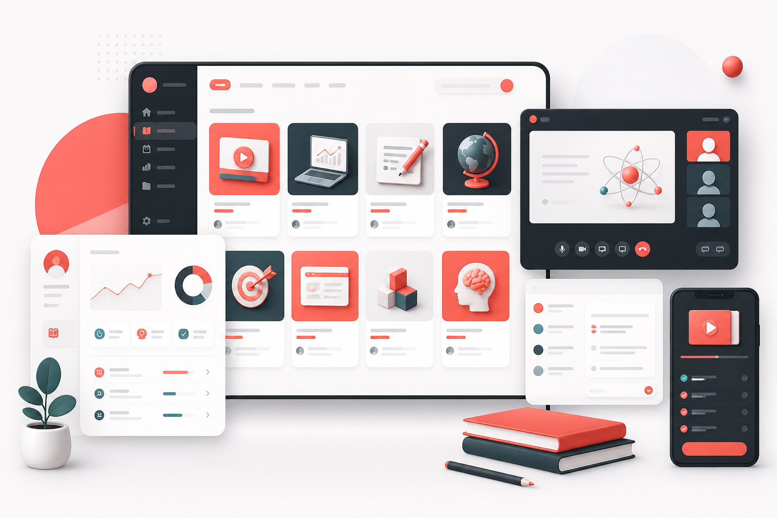 A clearer digital learning experience for staff and students digital solution illustration