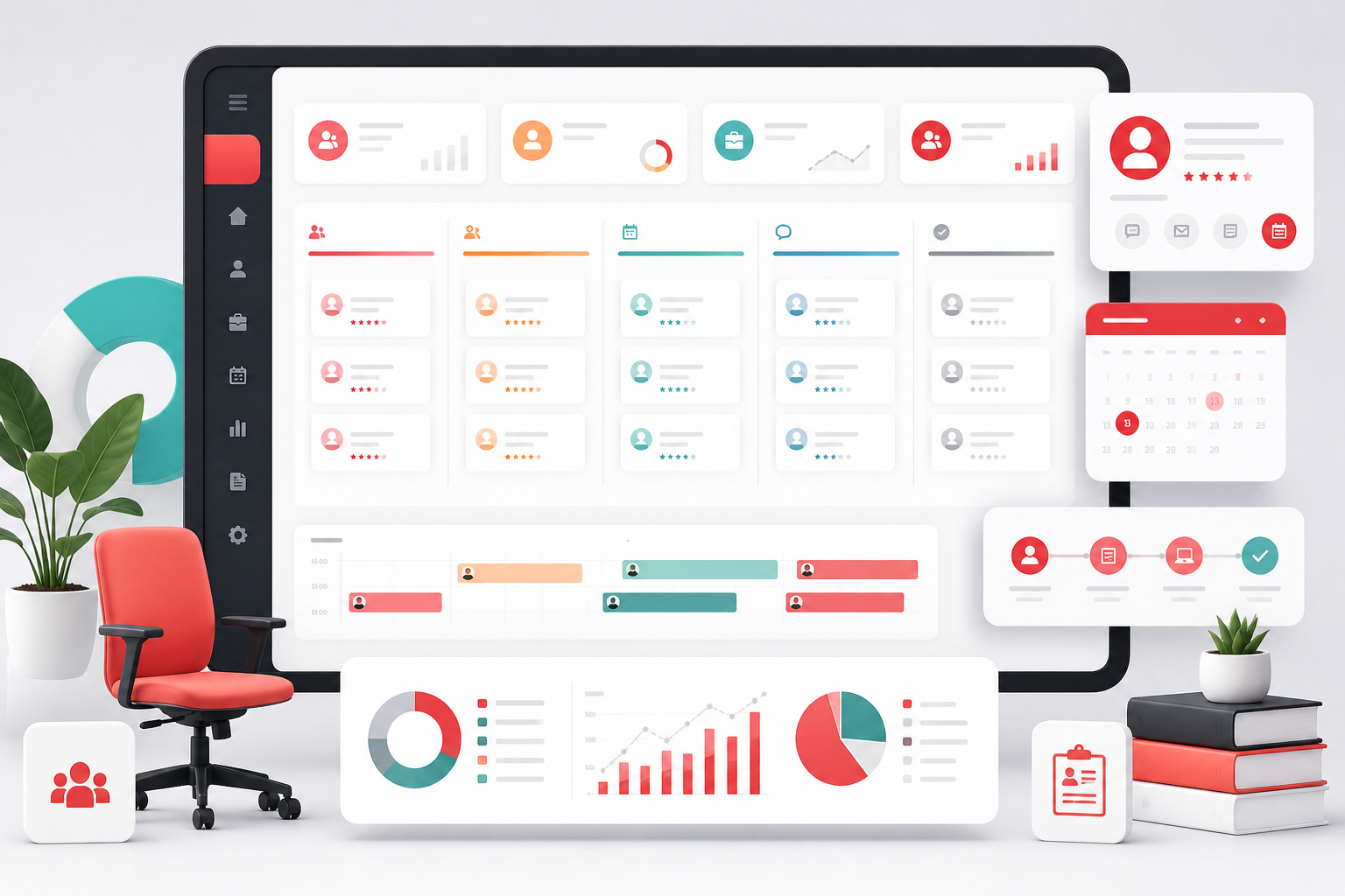 A clearer recruitment journey from application to onboarding digital solution illustration
